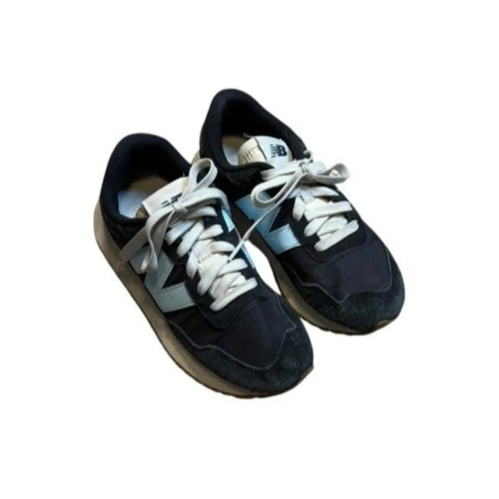 New Balance 237 Womens Size 6.5  Shoes Black Beach Blue Suede Sneakers *Read*